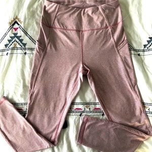 Danskin Pink and White Striped Leggings